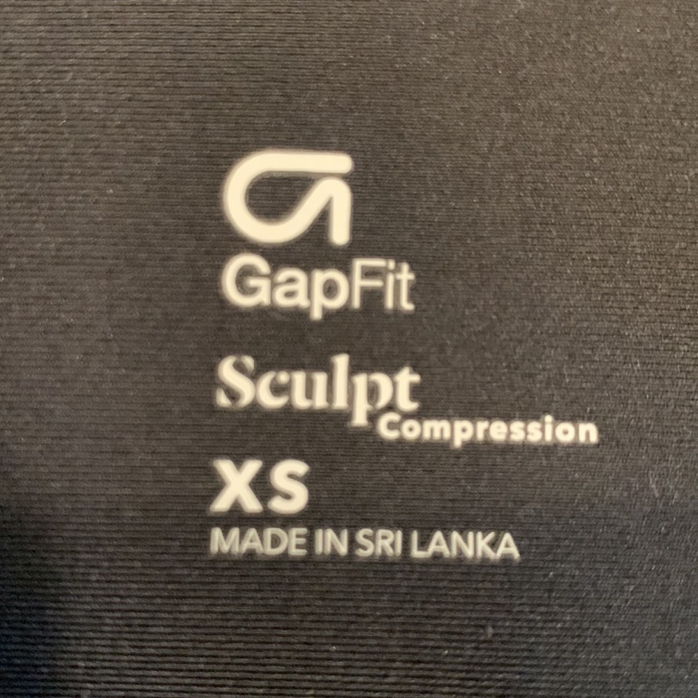 Gap fit sculpt compression star workout leggings  XS EXTRA SMALL BLACK - Picture 4 of 5